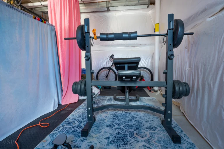 Studio Rental 72 Visual Story Production rental photo studio in Aurora Colorado featuring content creation space boudoir studio fitness photography area professional lighting and photography equipment